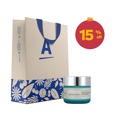 Artistry renewing creme hidratante para área dos olhos anti-idade